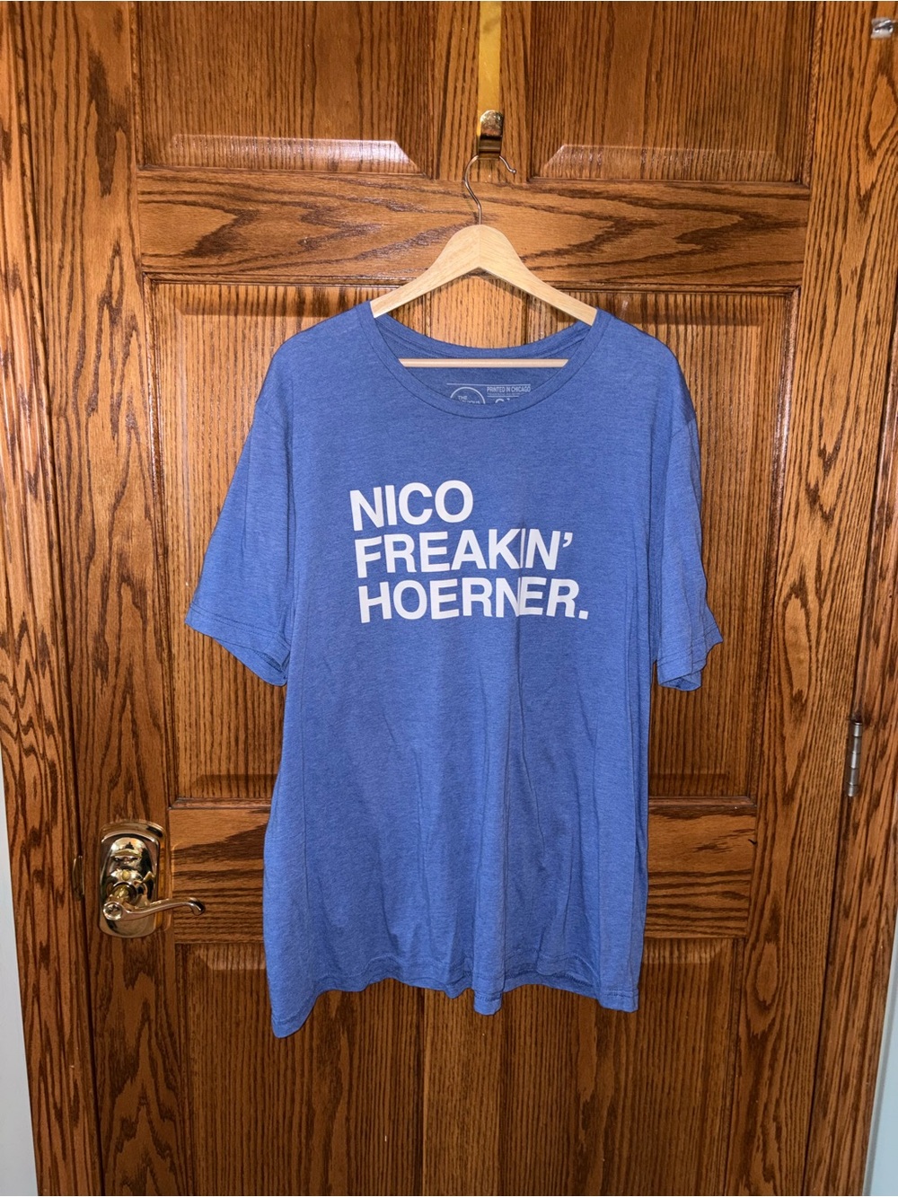Blue Nico Freakin' Hoerner Graphic Crewneck T-Shirt
